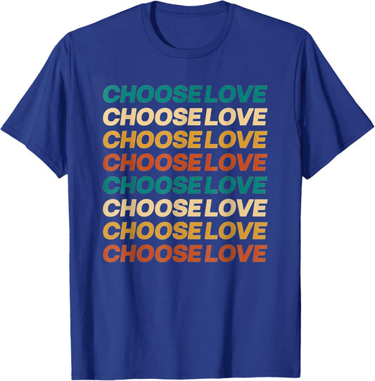 Choose Love - Bills Choose Love - Inspirational T-Shirt - T-Shirt | Royal