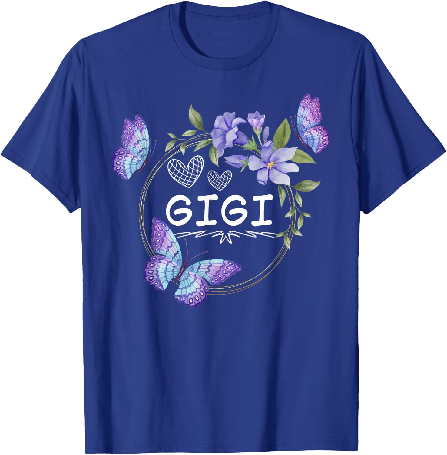 Gigi shirt with butterflies Mother's Day T-Shirt - T-Shirt | Royal