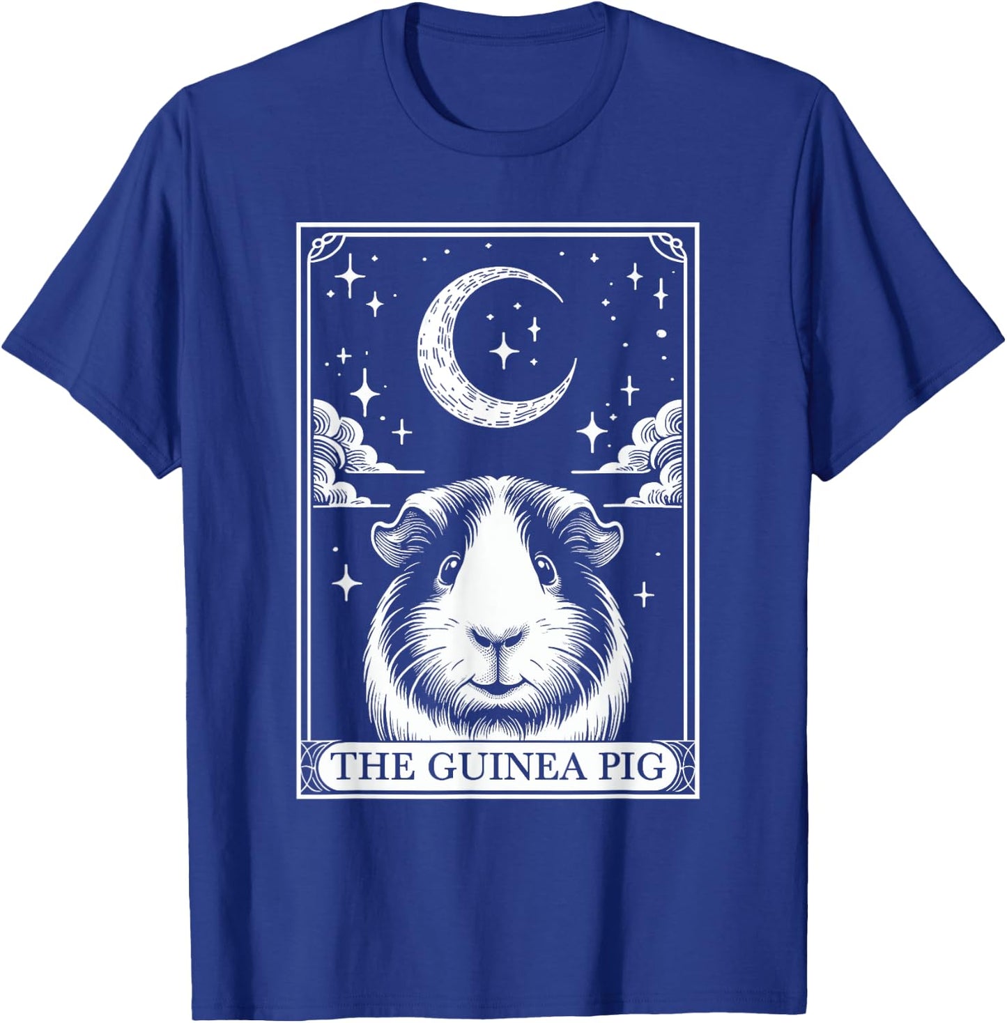 Tarot Card Vintage Crescent Moon Guinea Pig Mom Pet Lovers T-Shirt - T-Shirt | Royal