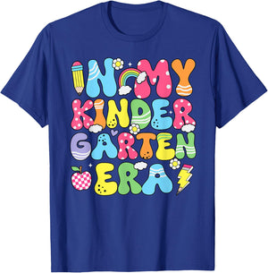 In My Kindergarten Era Back To School Kinder Teacher Kids T-Shirt - T-Shirt | Royal