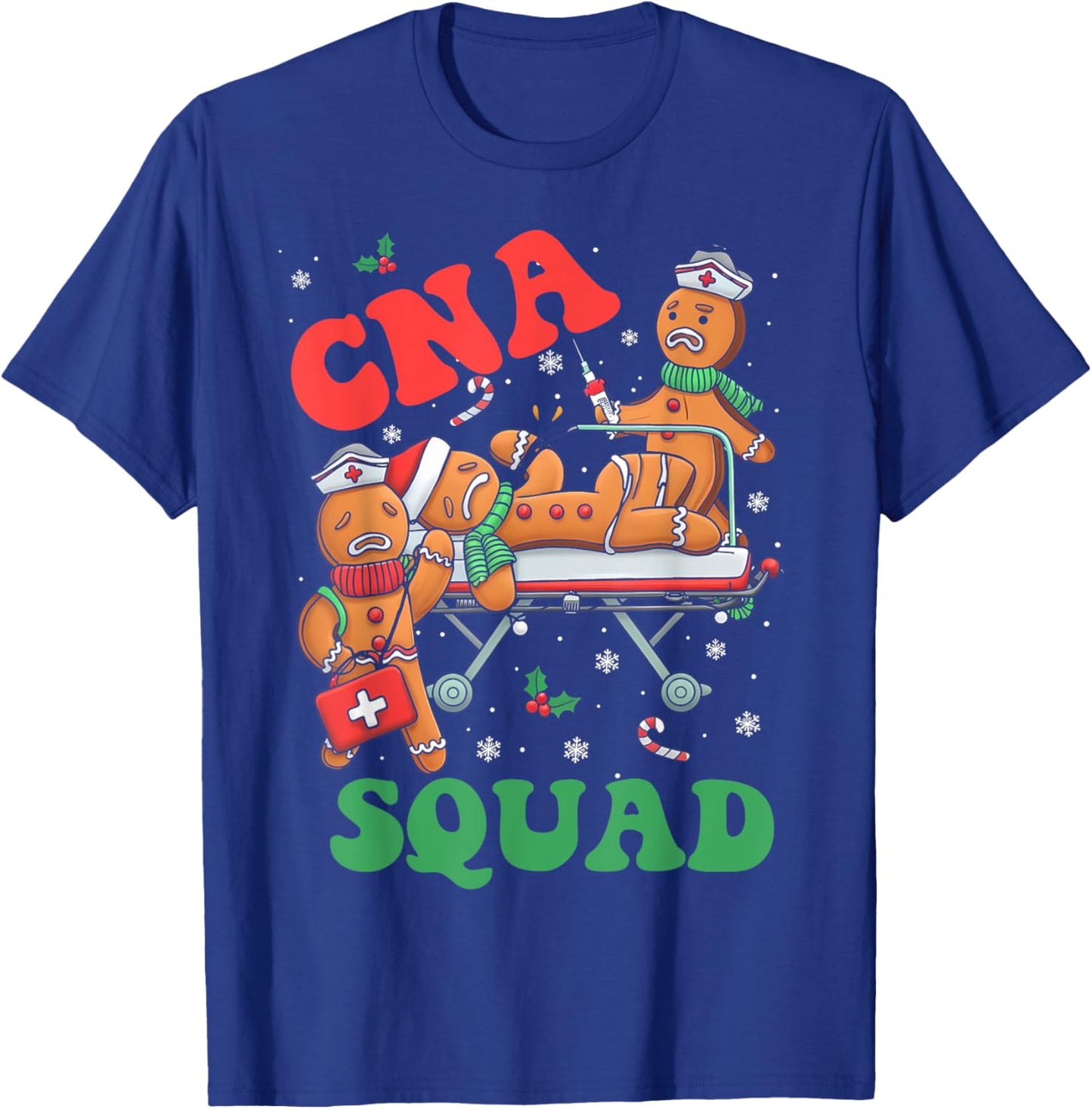 CNA Christmas Squad Christmas Shirt for Nursing Assistants T-Shirt - T-Shirt | Royal