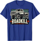 Motortrend Vintage Muscle Roadkill Pickup in Action - Black, -Adults, Short Sleeve, Letter Print, Modern, Vehicle Theme T-Shirt - T-Shirt | Royal