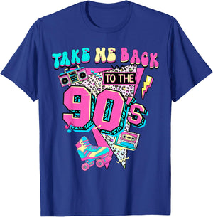 Take Me Back To The 90's Gen X Baby Boomers Vintage 1990's T-Shirt - T-Shirt | Royal