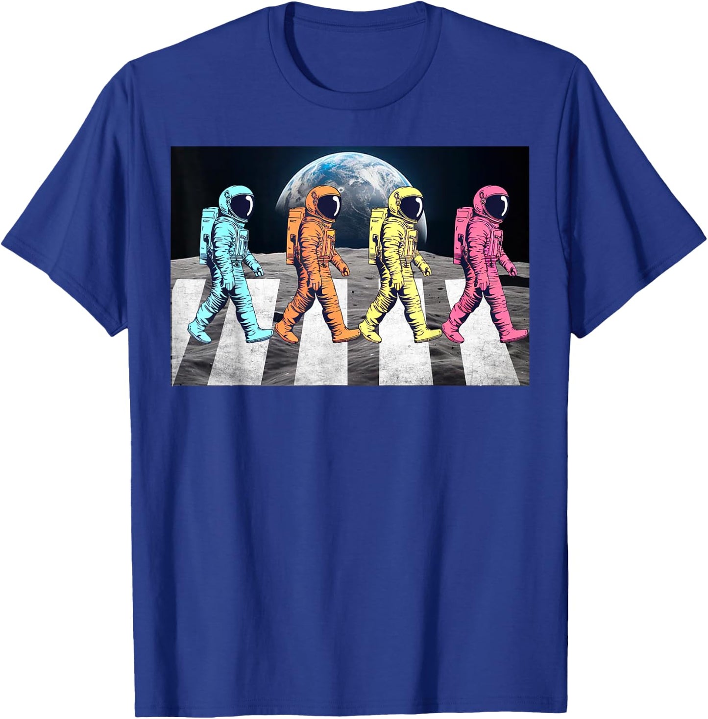 Retro Astronaut Outer Space Funny Gifts Women Kids T-Shirt - T-Shirt | Royal