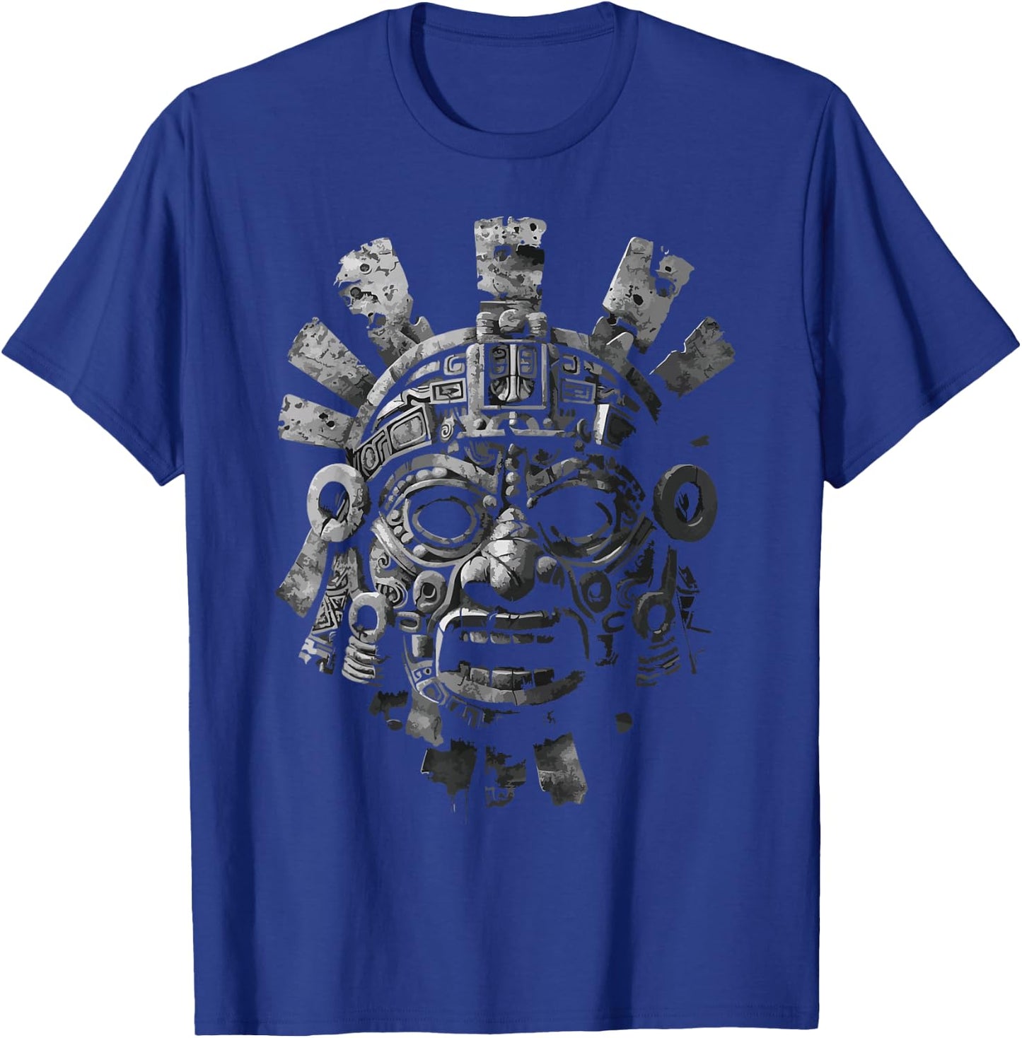 Aztec God Aztec Culture Mayan Indigenous Tlaloc Statue T-Shirt - T-Shirt | Royal