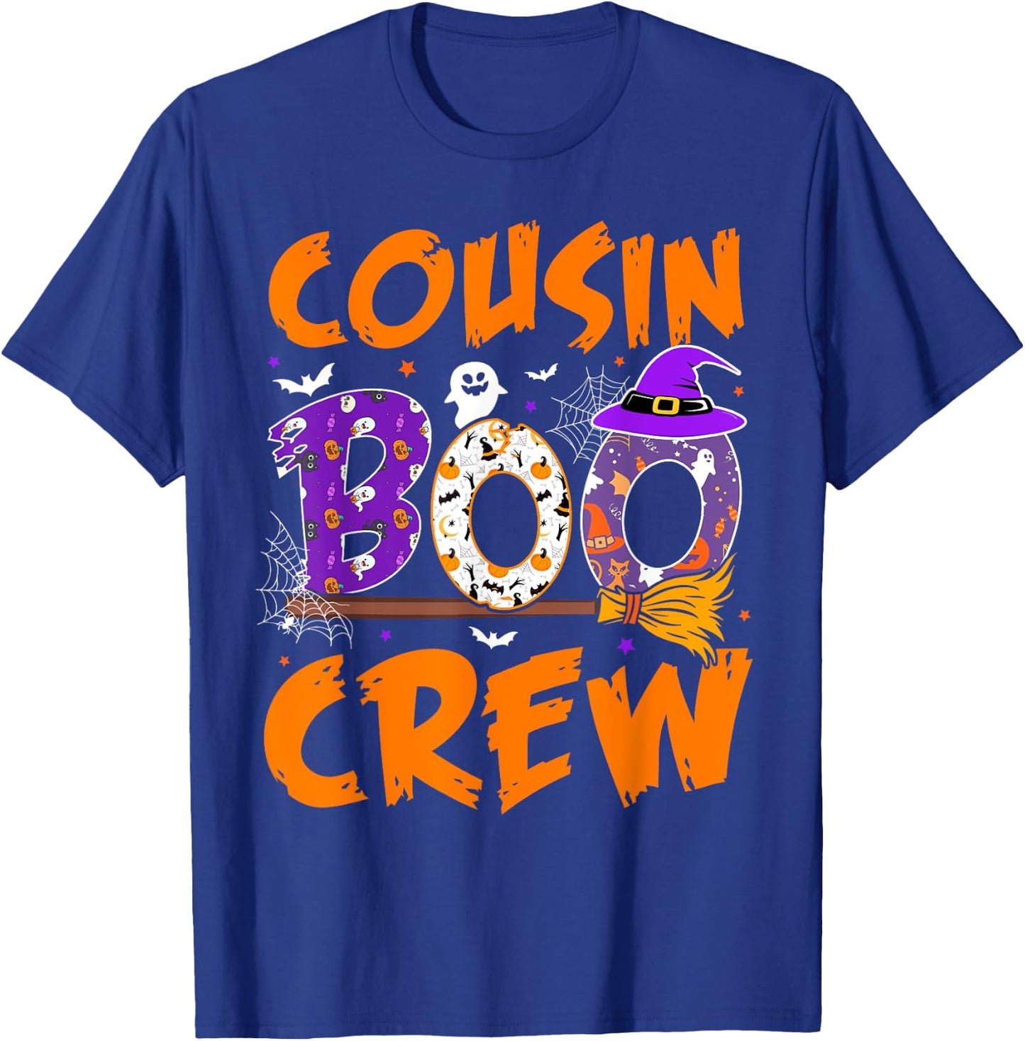 Cousin Boo Crew Funny Ghost Halloween Spooky Costume Kids T-Shirt - T-Shirt | Royal