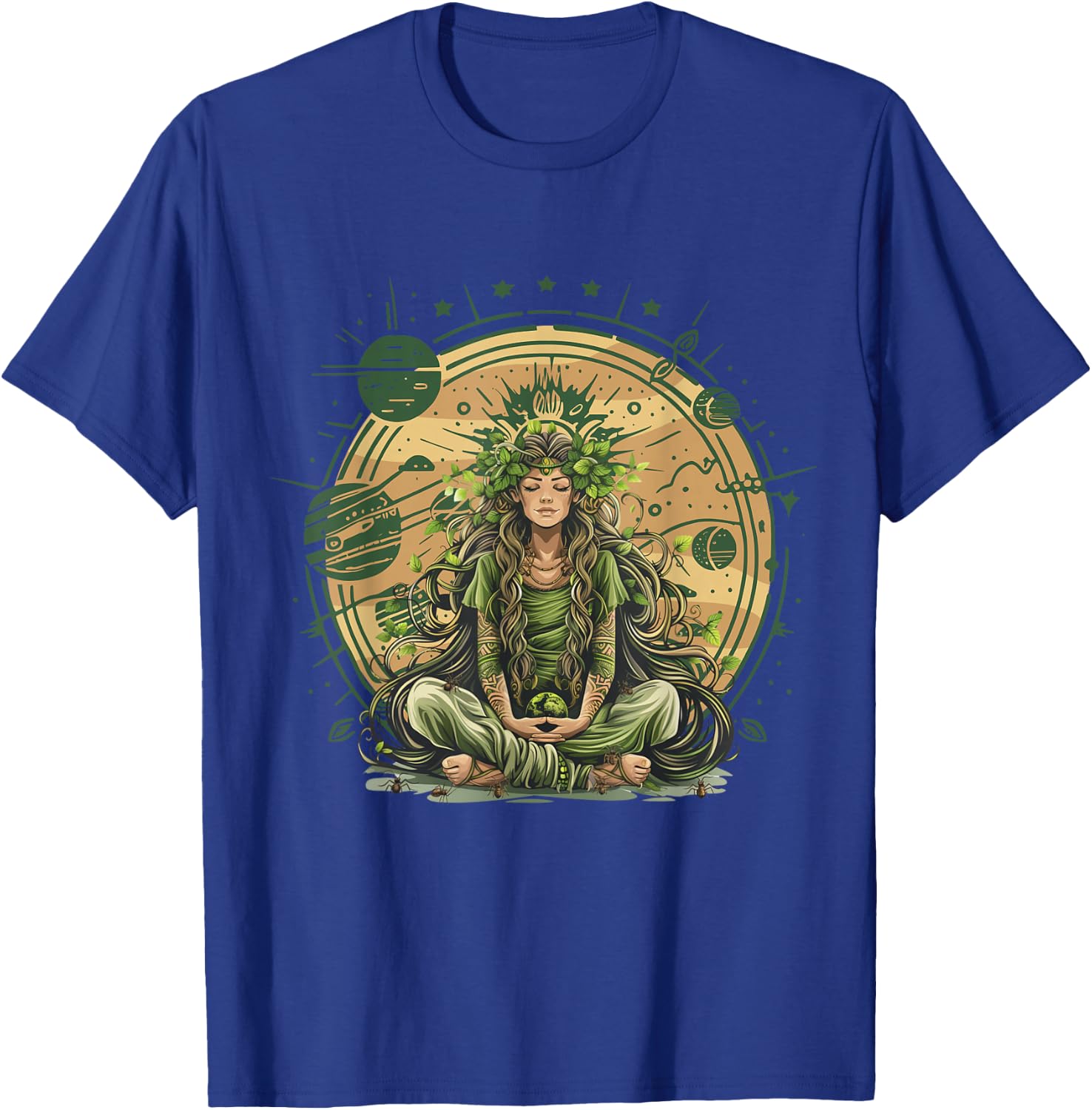 Gaia Greek Goddess Mother Earth Nature Lover Witchy Pagan T-Shirt - T-Shirt | Royal