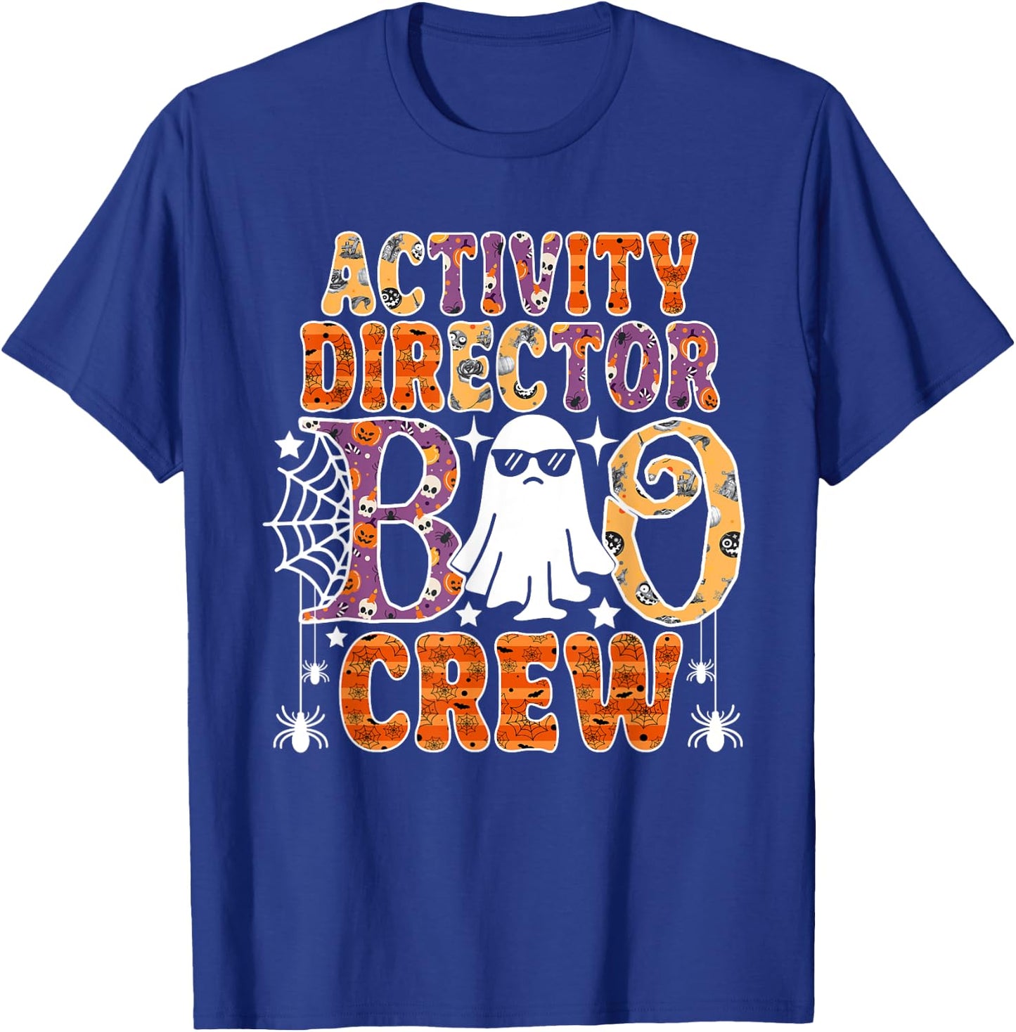 Activity Director Boo Crew Funny Halloween Costume T-Shirt - T-Shirt | Royal