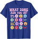 Zone Of Regulation For School Counselor Mental Health Matter T-Shirt - T-Shirt | Royal