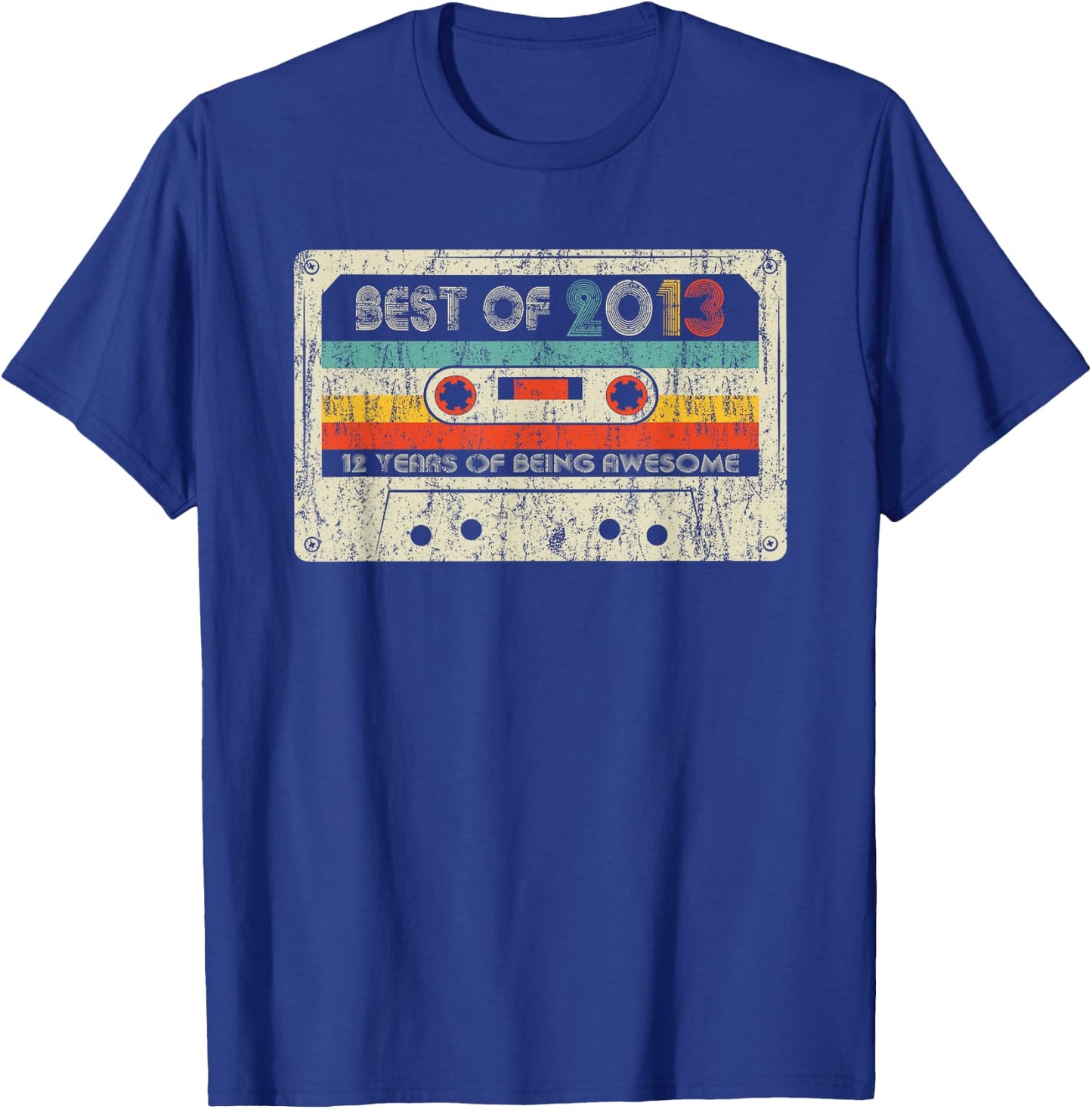 Best Of 2013 Classic Birthday 2013 Cassette Tape Vintage T-Shirt - T-Shirt | Royal