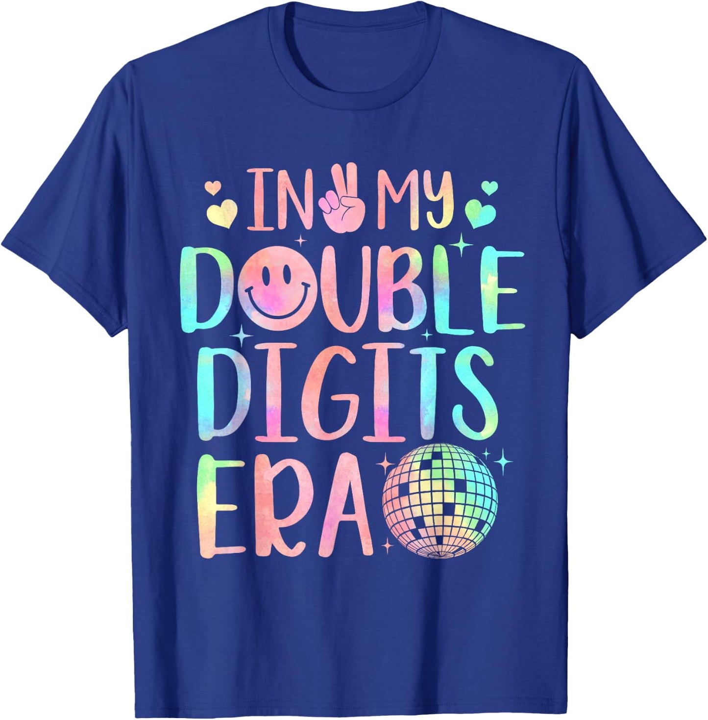 In My Double Digits Era Shirt For 10 Year Old Girls Kids T-Shirt - T-Shirt | Royal