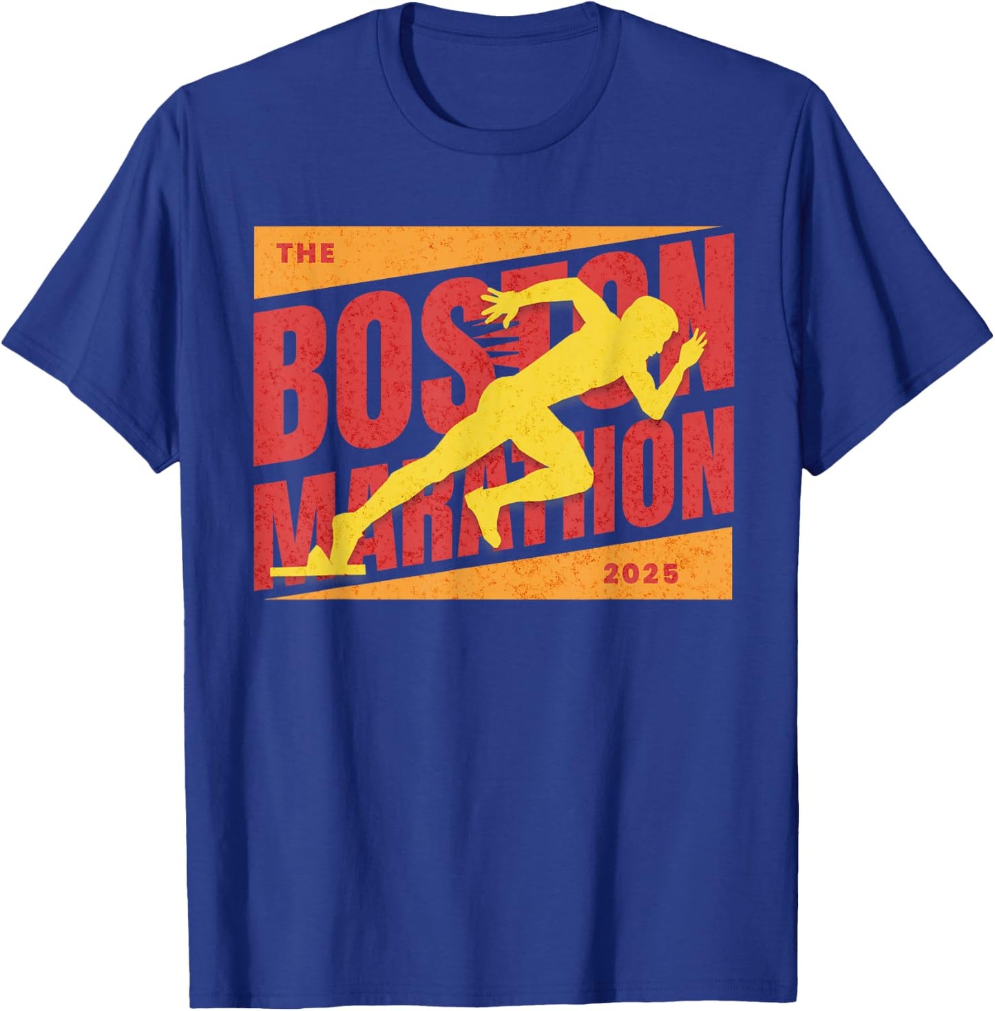 Boston Runners Marathon 2025 and Distance Runnah T-Shirt - T-Shirt | Royal