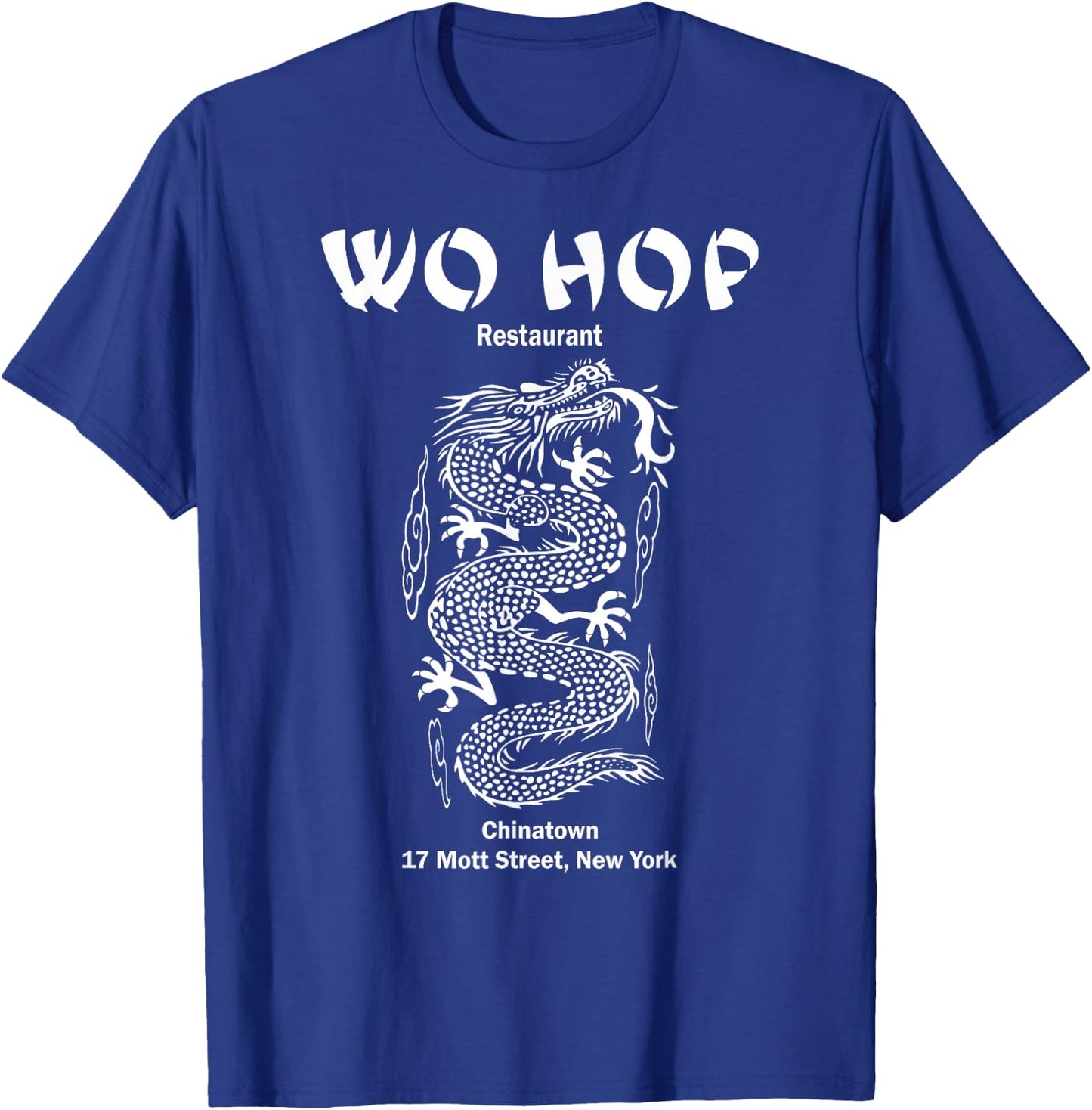 Wo hop Restaurant Chinatown, Serpent Dragon Vintage T-Shirt - T-Shirt | Royal