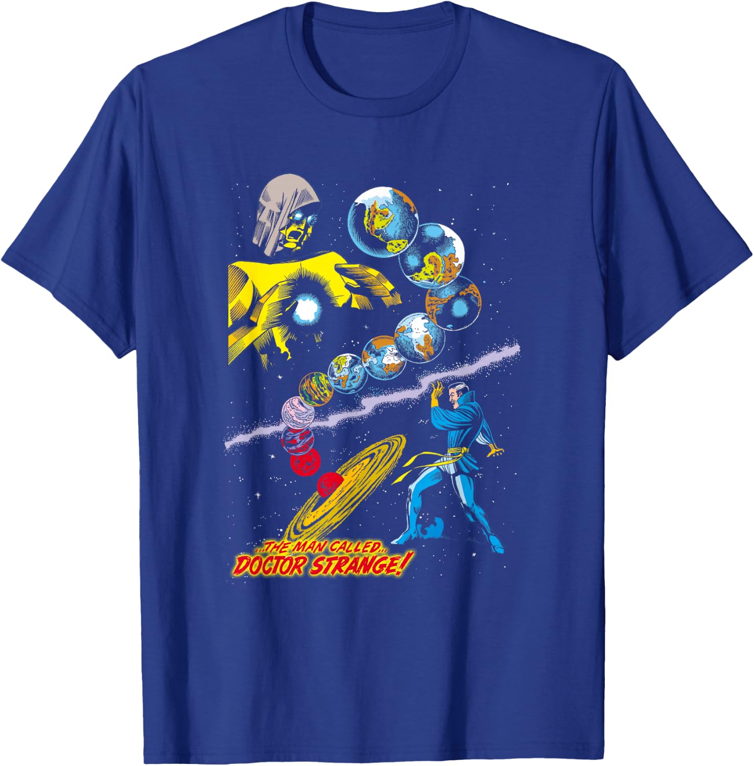 Marvel Comics Retro Doctor Strange Vintage Celestial Logo T-Shirt - T-Shirt | Royal