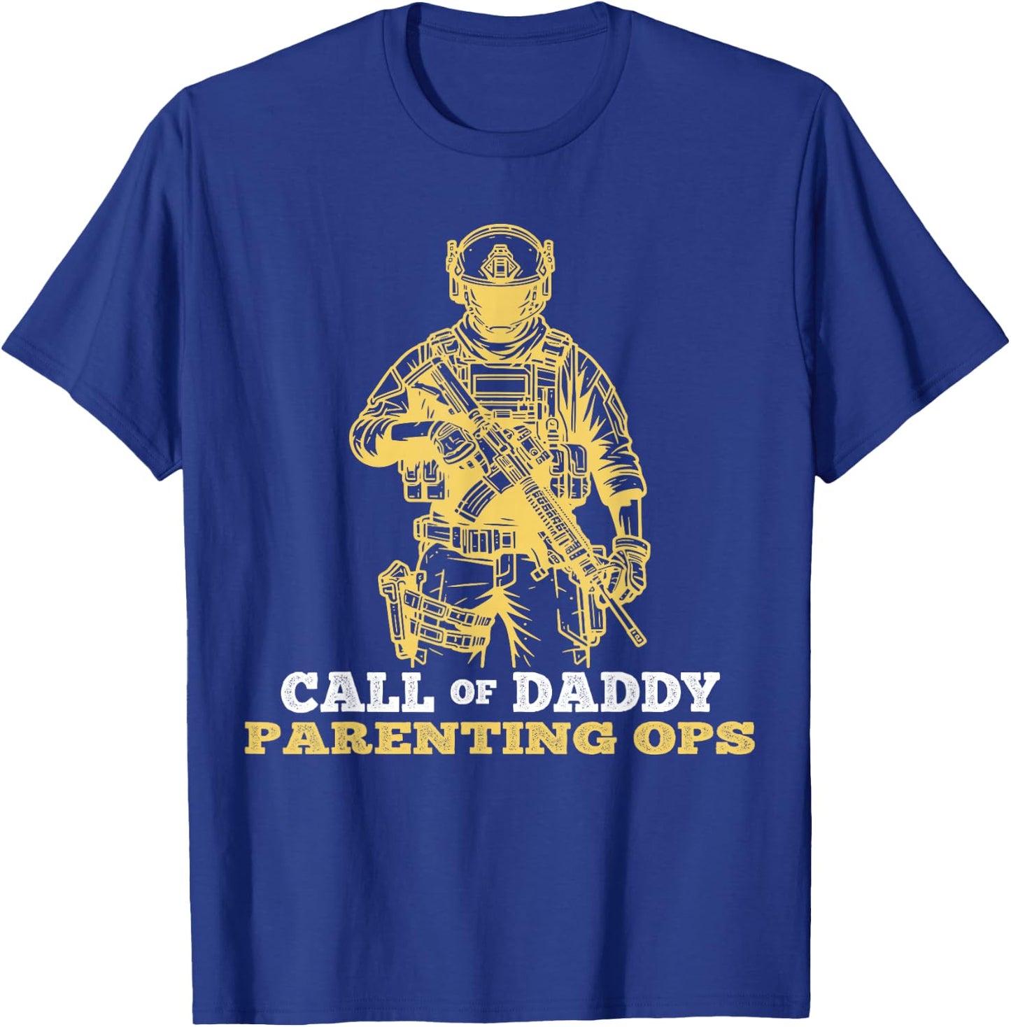 Fathers Day Call of Daddy Parenting Ops Gamer Dads T-Shirt - T-Shirt | Royal