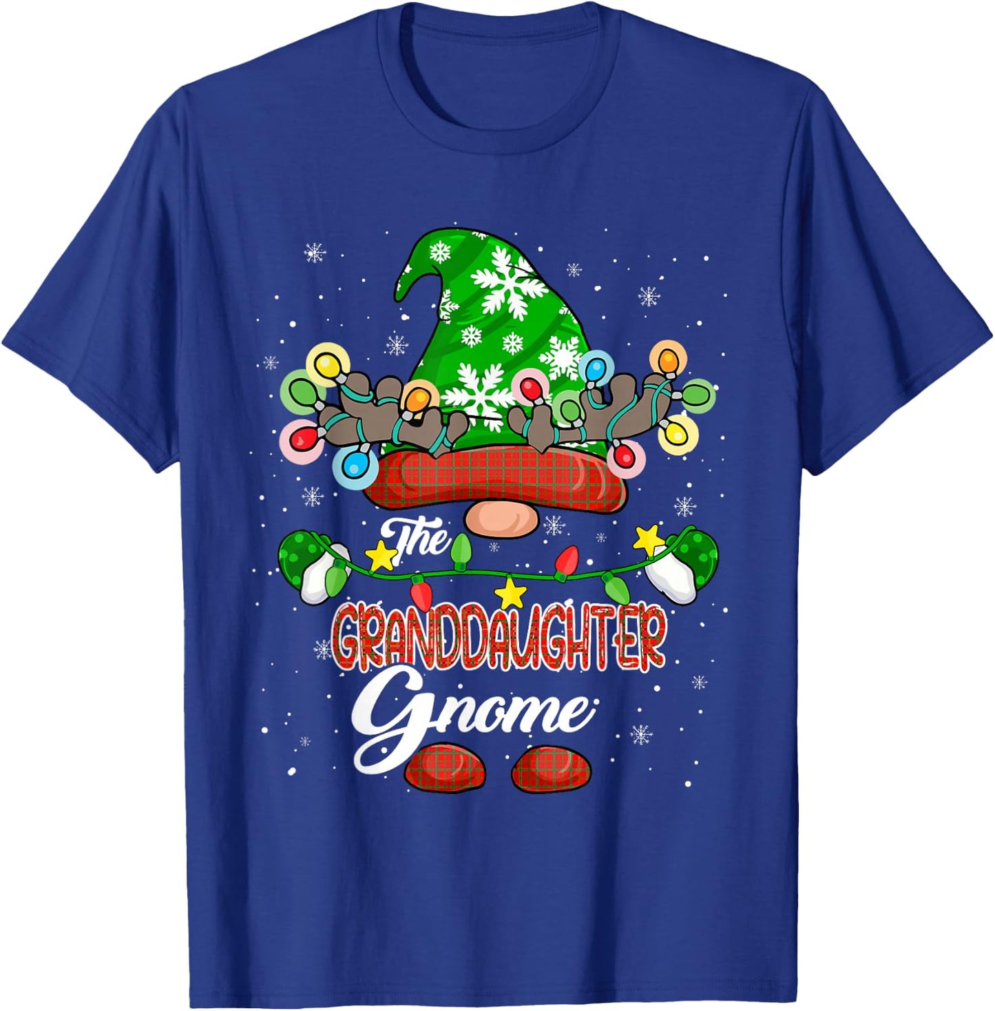 The Granddaughter Gnome Christmas Gnome Costume Family Kids T-Shirt - T-Shirt | Royal