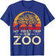 My First Trip Wild and Zoo Safari Jungle Birthday Party T-Shirt - T-Shirt | Royal