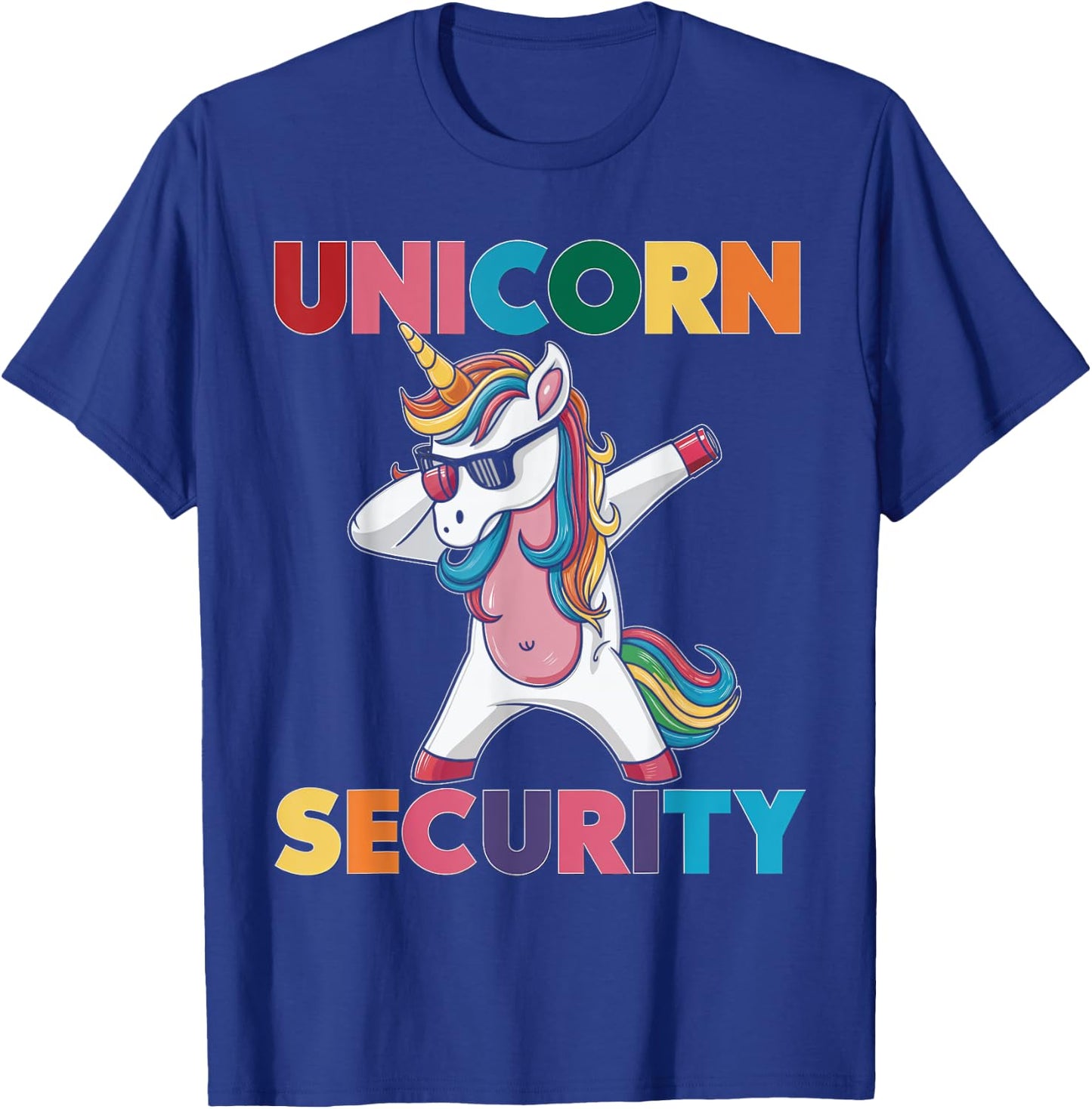 Unicorn Security Unicorn Funny Magical Mythical Charm T-Shirt - T-Shirt | Royal