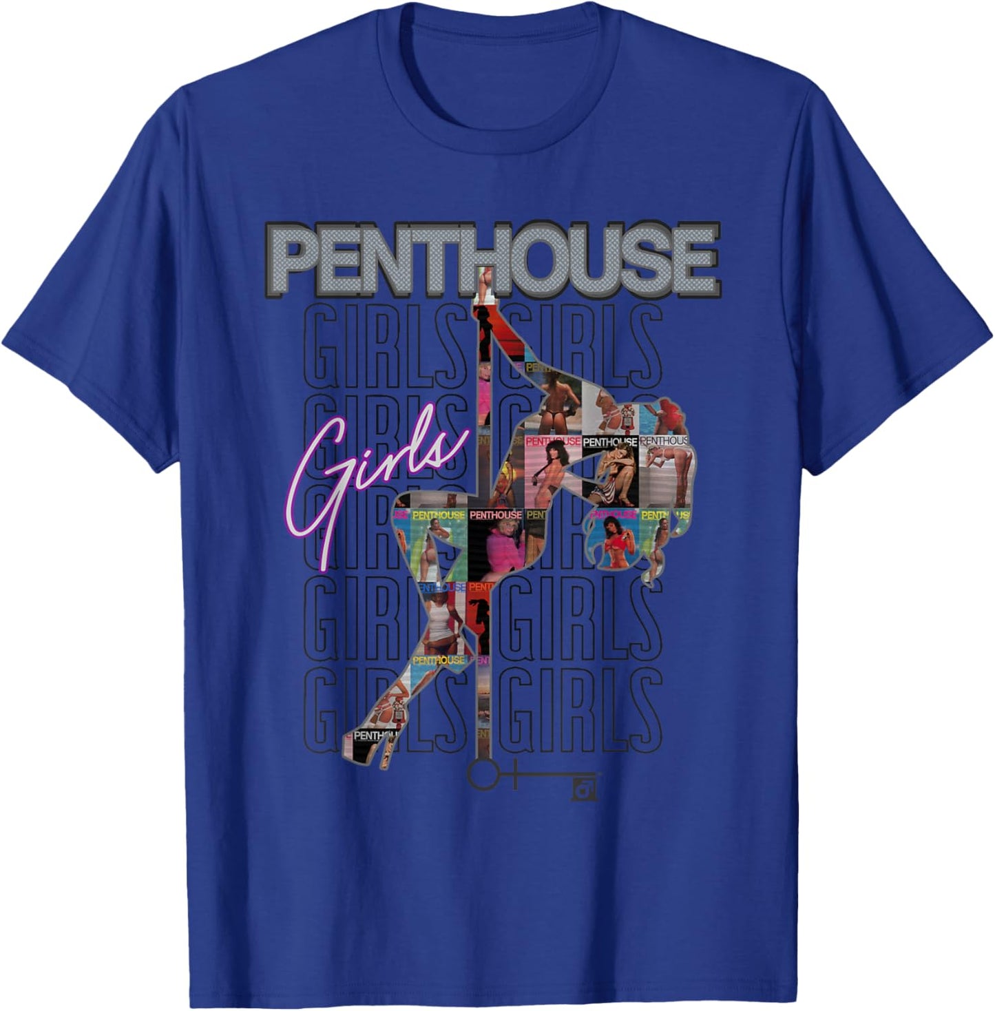 Penthouse Magazine Girls Pole Dance Burlesque Pinup Vintage T-Shirt - T-Shirt | Royal