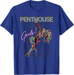Penthouse Magazine Girls Pole Dance Burlesque Pinup Vintage T-Shirt - T-Shirt | Royal