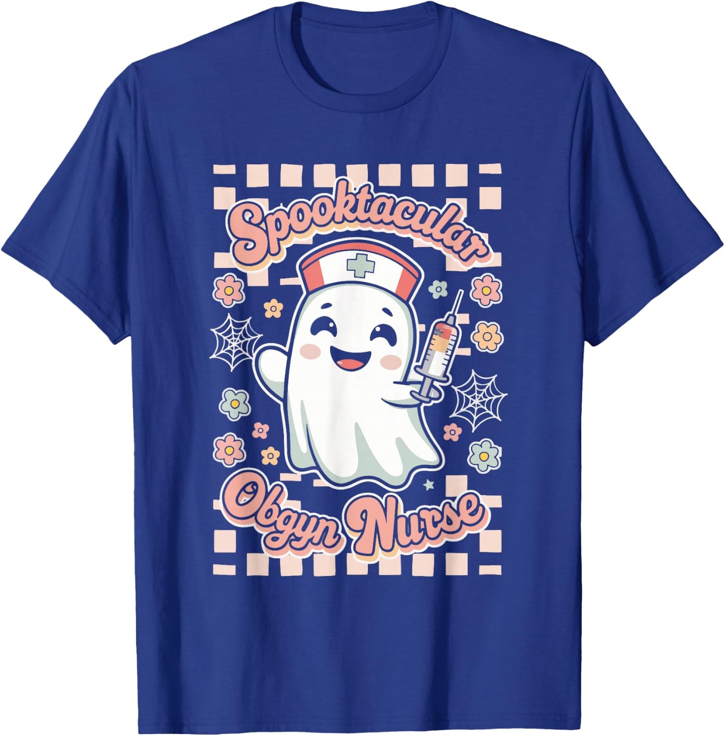 Spooktacular OBGYN Nurse Gynecologist Obstetrics T-Shirt - T-Shirt | Royal