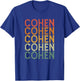 Retro Custom First Name Cohen T-Shirt - T-Shirt | Royal