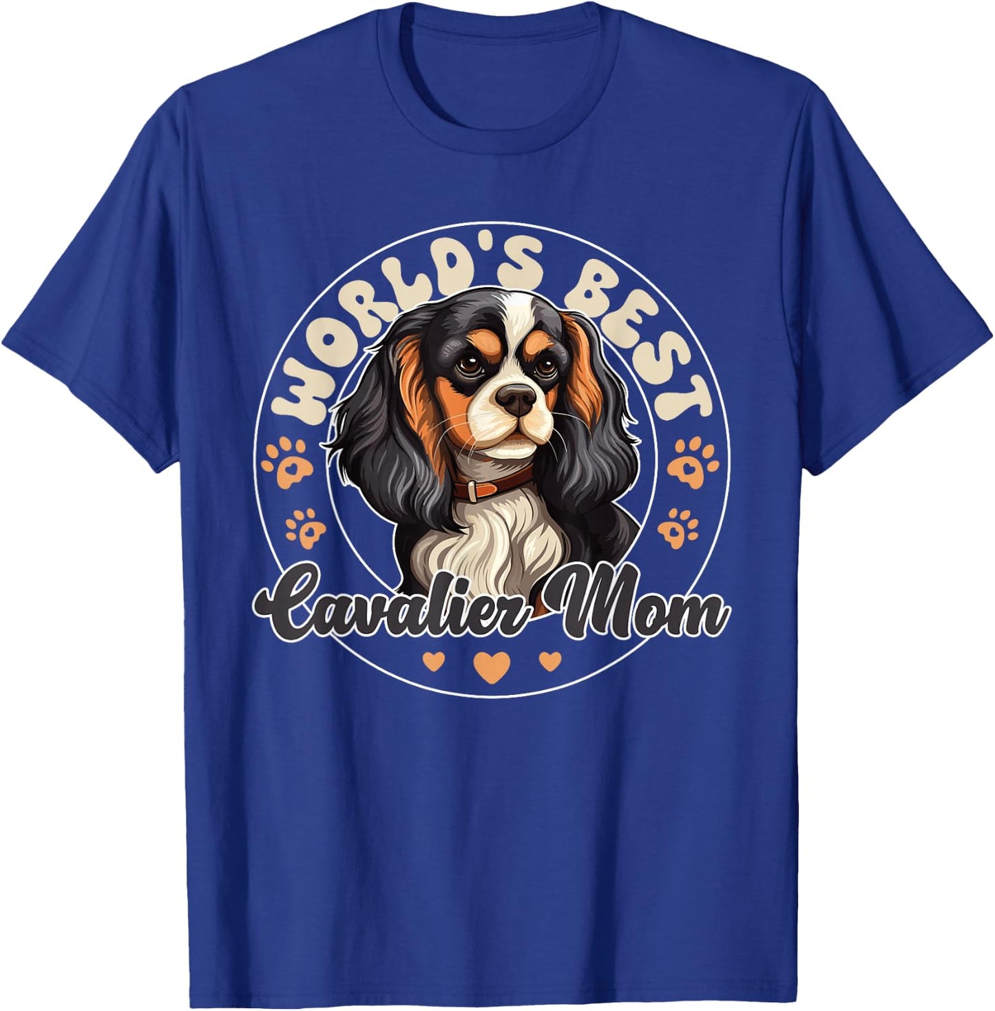 Cavalier King Charles Spaniel Dog World's Best Cavalier Mom T-Shirt - T-Shirt | Royal