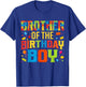 Brother Of The Birthday Boy Master Builder Building Blocks T-Shirt - T-Shirt | Royal