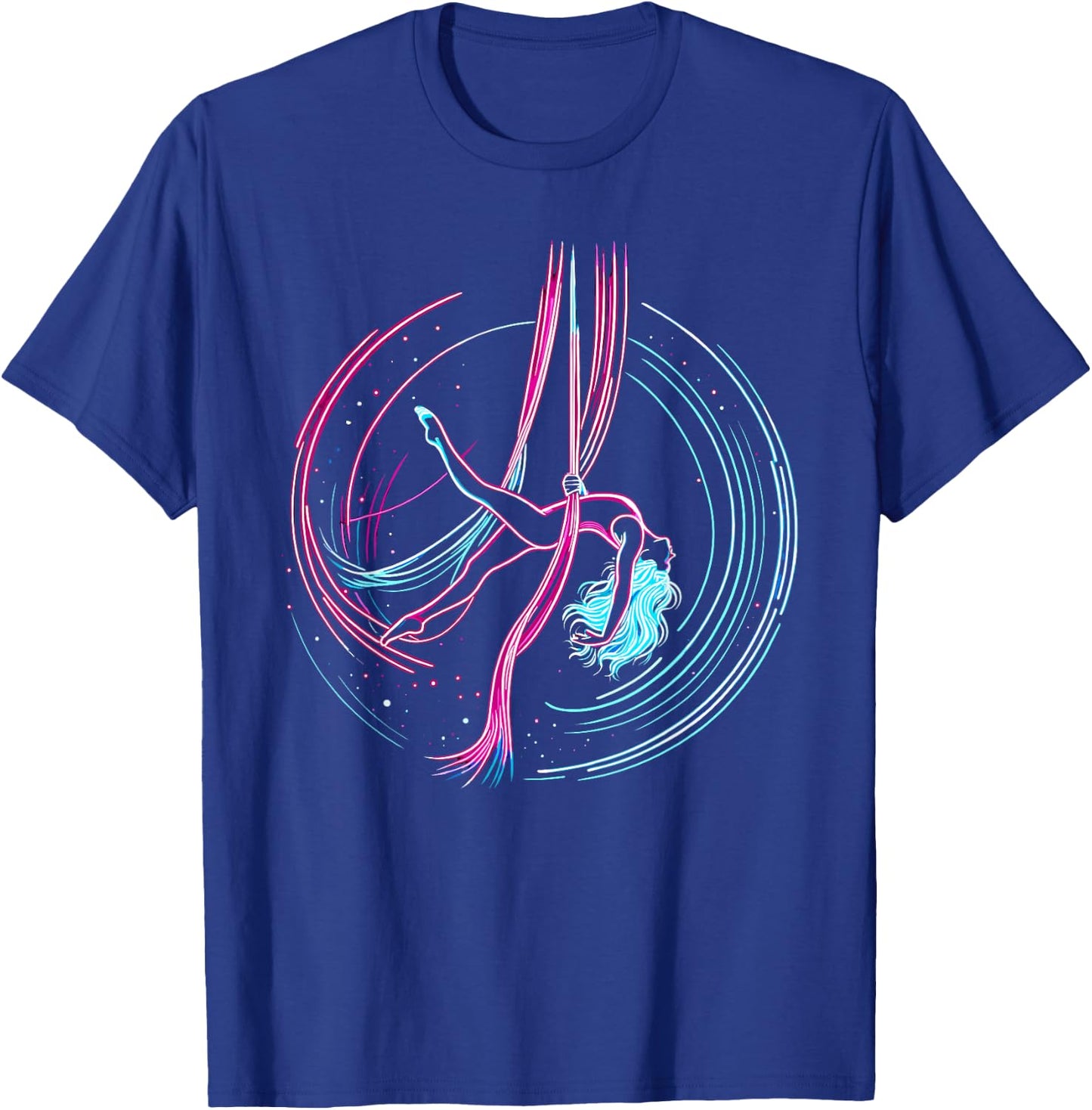 Aerial Yoga Gift An Aerialist -Adult Yoga Black Short Sleeve Small T-Shirt - T-Shirt | Royal