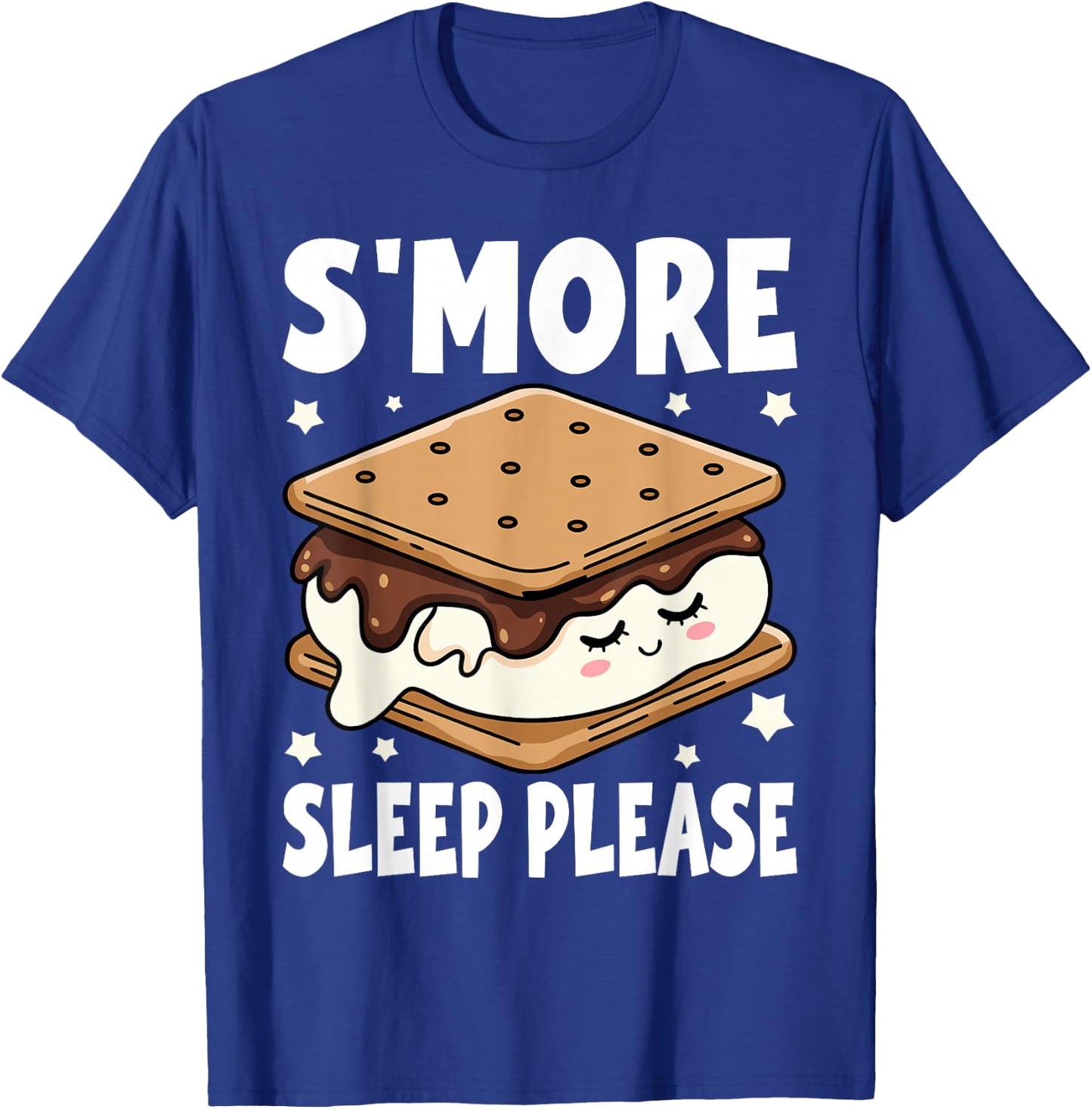 S'more Sleep I Marshmallow Pajamas for Boys Girls Camping T-Shirt - T-Shirt | Royal