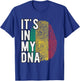 Funny it's in my DNA Mali flag Fingerprint T-Shirt - T-Shirt | Royal