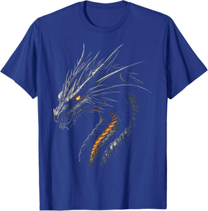 Black Dragon Motif Mythical Art Black Dragon T-Shirt - T-Shirt | Royal