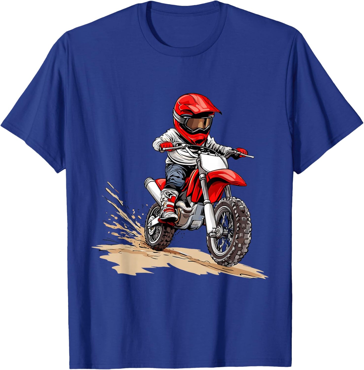 Kids Dirt Bike T-Shirt - T-Shirt | Royal