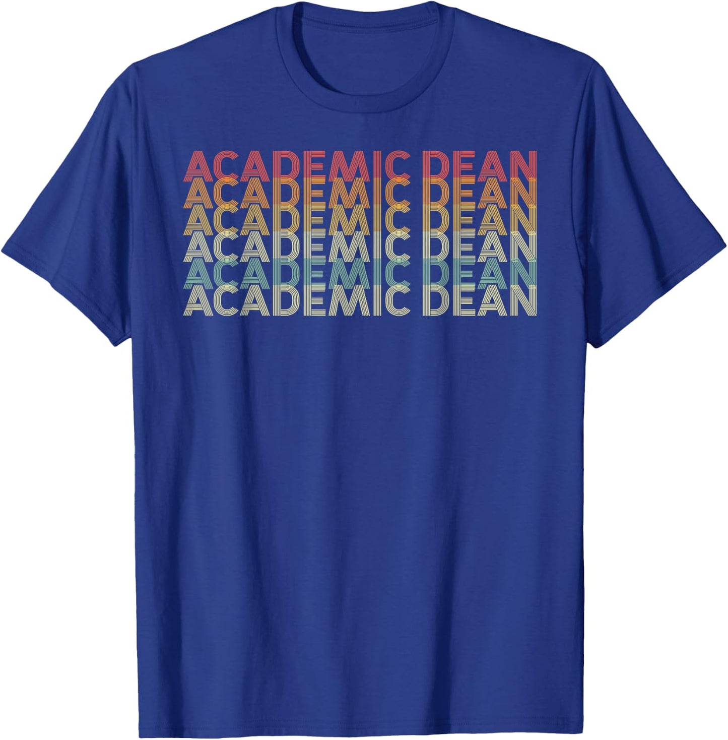 Retro 70s Academic Dean Job Title T-Shirt - T-Shirt | Royal