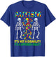 Autism Awareness Skeleton Dancing Autistic Kids Awareness T-Shirt - T-Shirt | Royal
