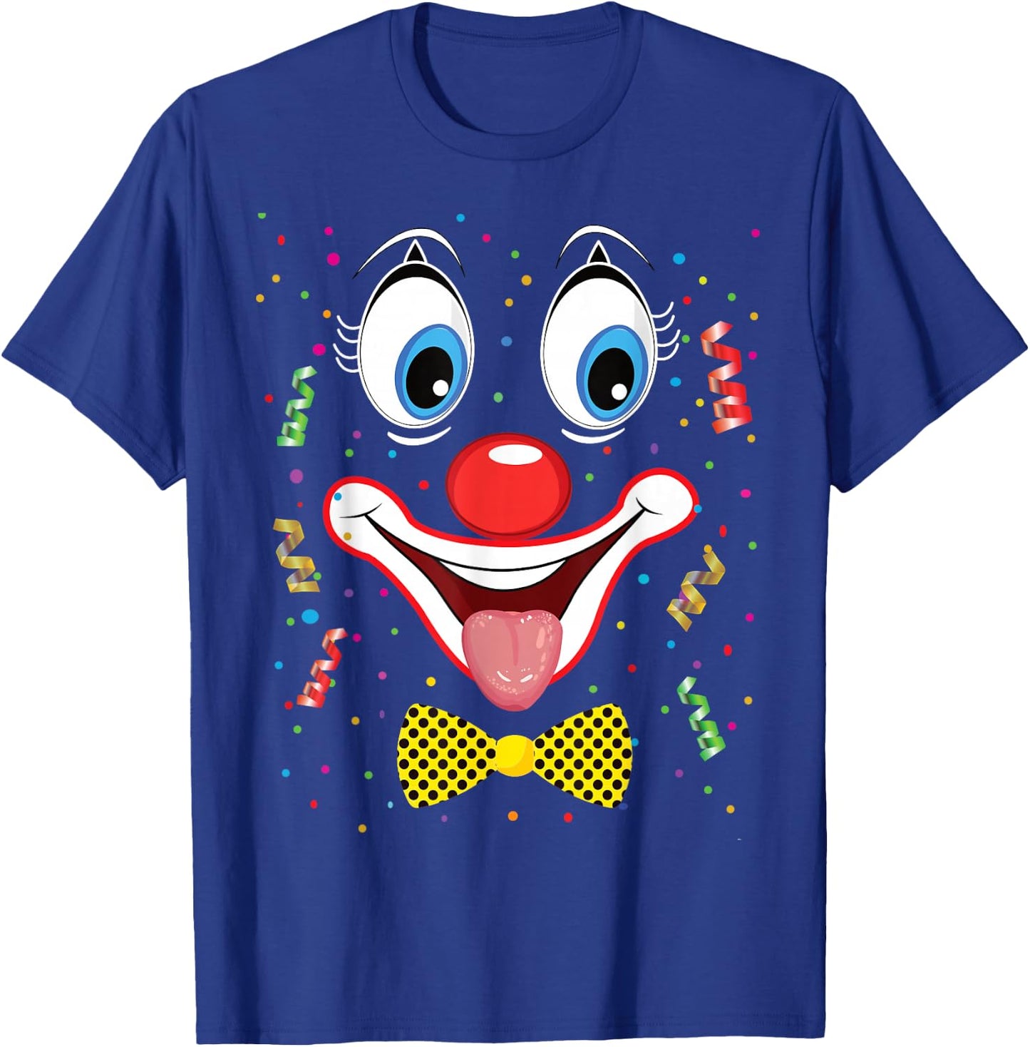 Carnival Clown Face Circus Costume Kids Men Women Carnivals T-Shirt - T-Shirt | Royal
