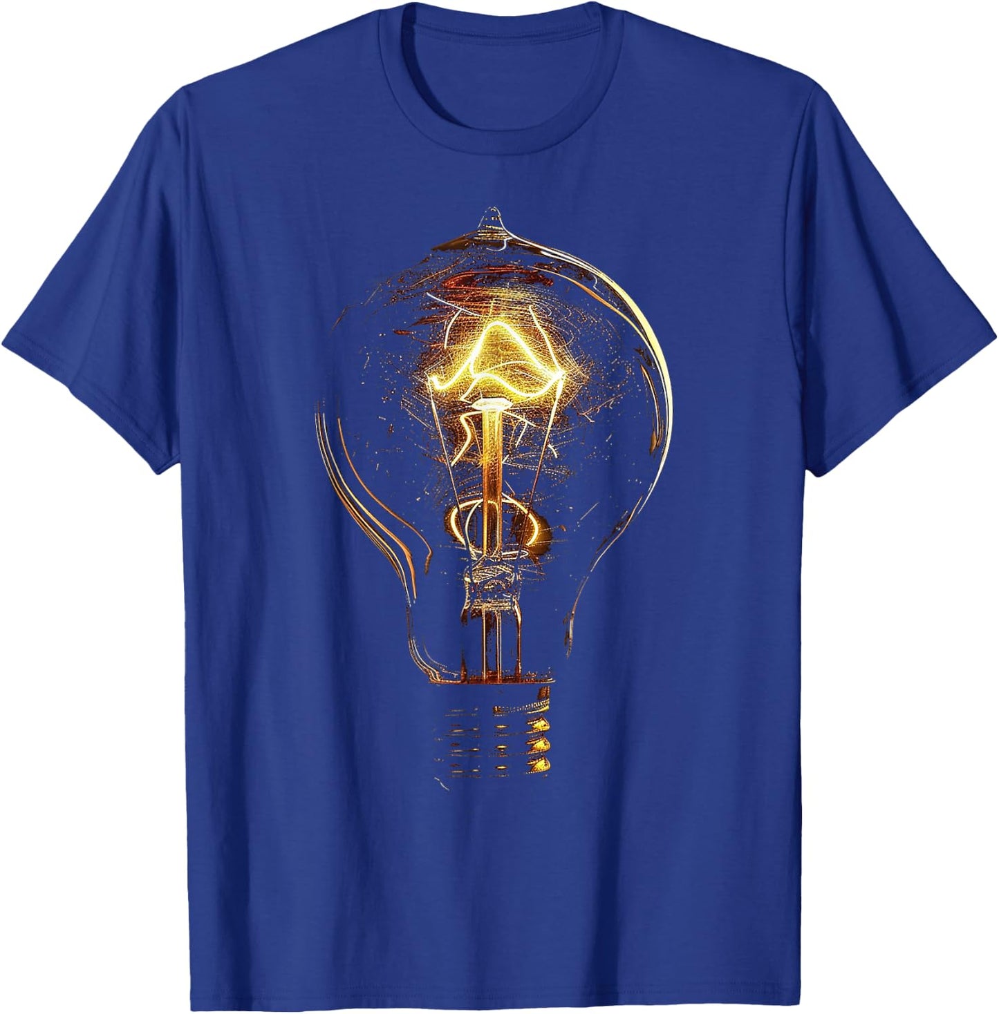 Light Bulb Motif Art Art Light Bulb T-Shirt - T-Shirt | Royal