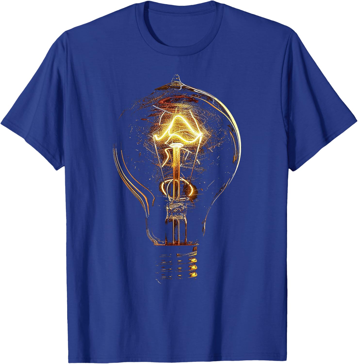 Light Bulb Motif Art Art Light Bulb T-Shirt - T-Shirt | Royal