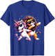 Dabbing Unicorn And Lion Boys Girls Men Women Kids Adults T-Shirt - T-Shirt | Royal