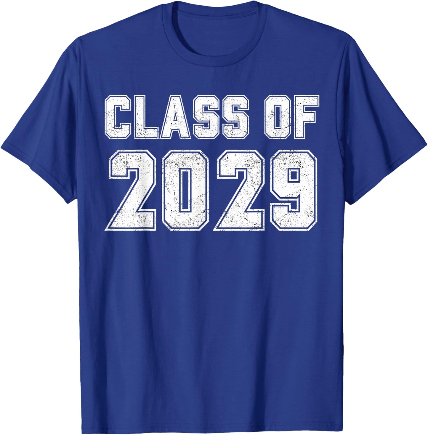 Class of 2029 Vintage Freshman Class 2029 Senior Graduation T-Shirt - T-Shirt | Royal