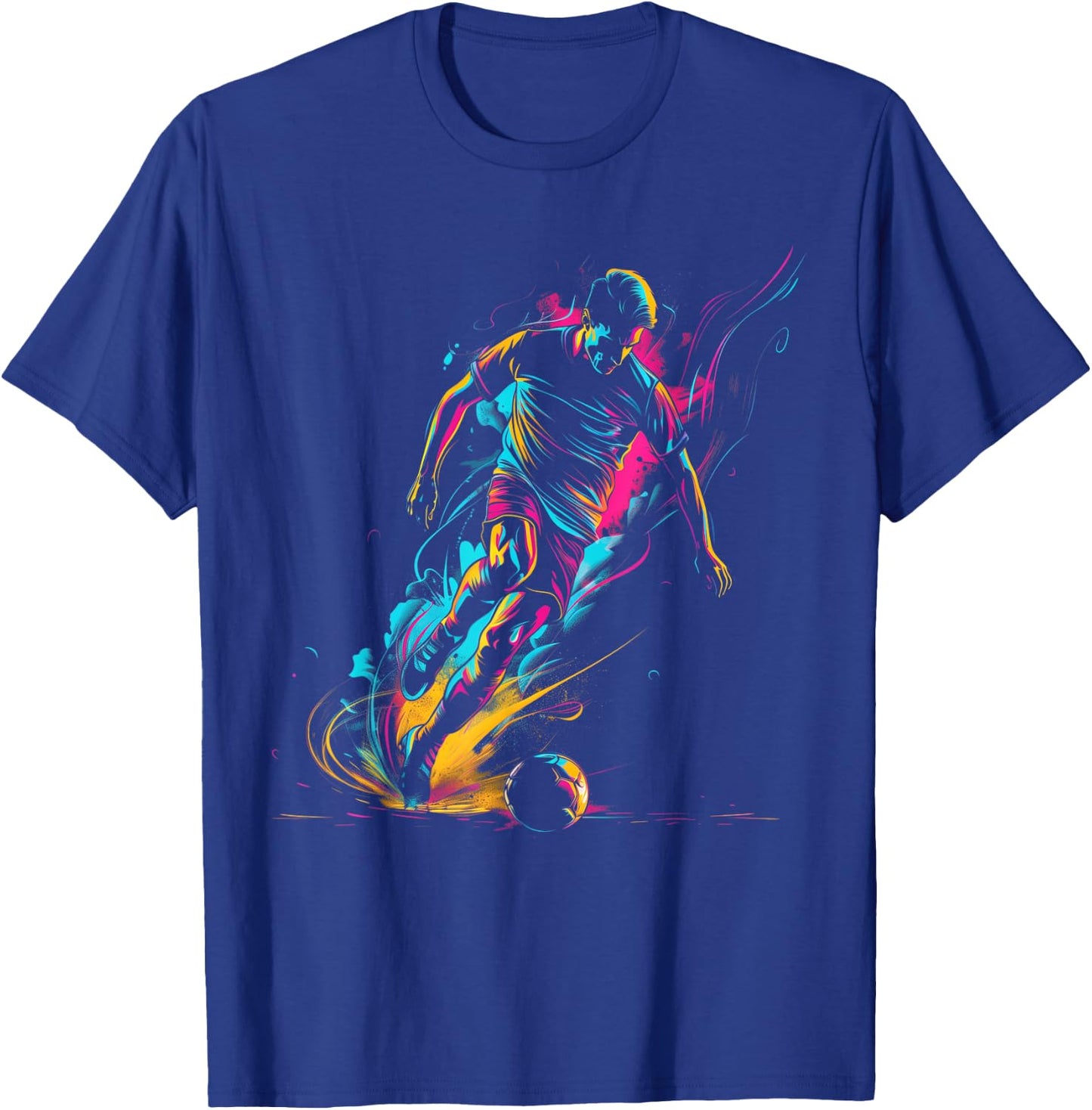 Soccer Player Sports T-Shirt - T-Shirt | Royal