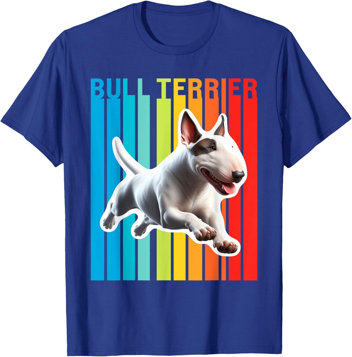 Colorful Bull Terrier T-Shirt - T-Shirt | Royal