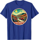 Kancamagus Highway, Scenic Fall Foliage, Retro Vintage T-Shirt - T-Shirt | Royal