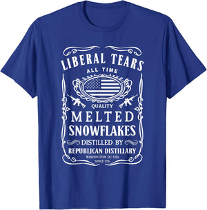 Liberal Tears Shirt Funny Republican Conservative 2A Trump T-Shirt - T-Shirt | Royal