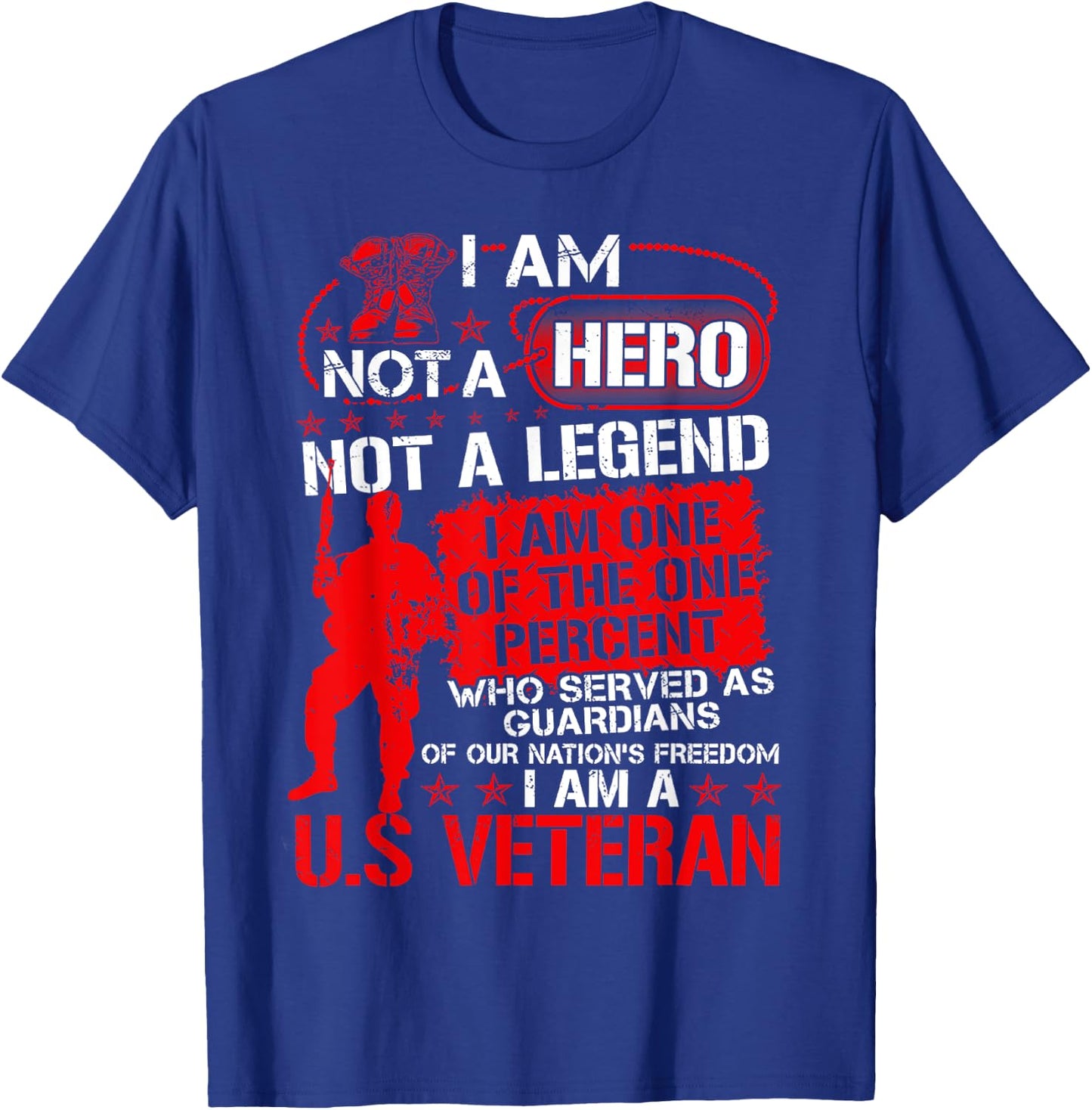 I Am Not A Hero Not A Legend I Am One Of The One Percent T-Shirt - T-Shirt | Royal