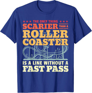 Vintage Rollercoaster Line I Funny Roller Coaster T-Shirt - T-Shirt | Royal