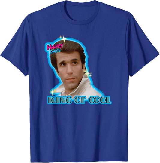 Happy Days - Fonzie King of Cool T-Shirt - T-Shirt | Royal