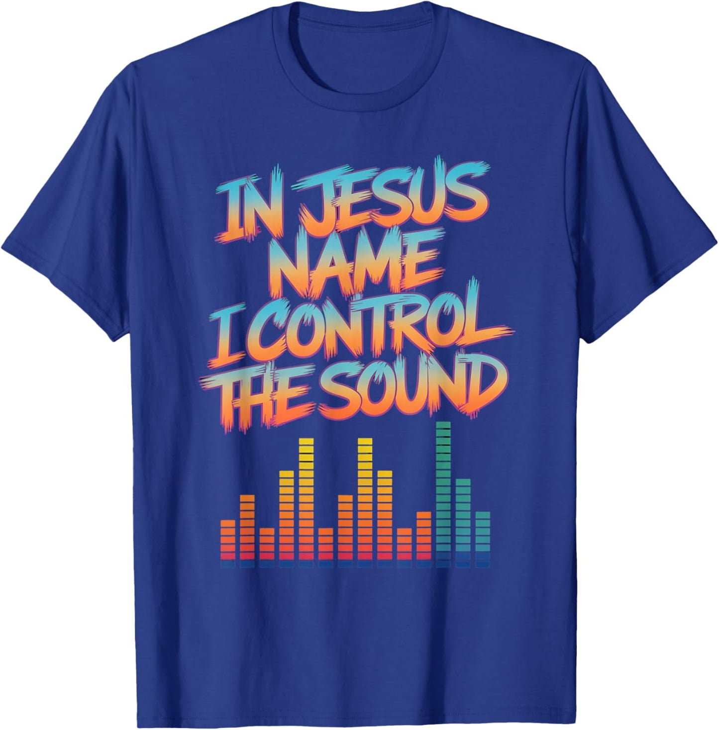 I Control Sound Recording Technician Church Sound Engineer T-Shirt - T-Shirt | Royal
