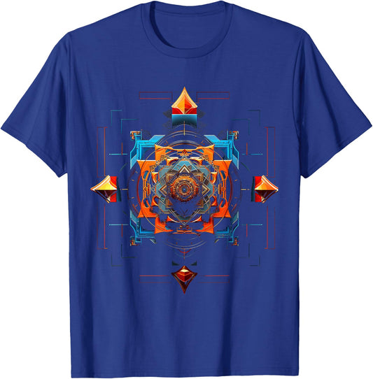 Motif Illustration Art T-Shirt - T-Shirt | Royal