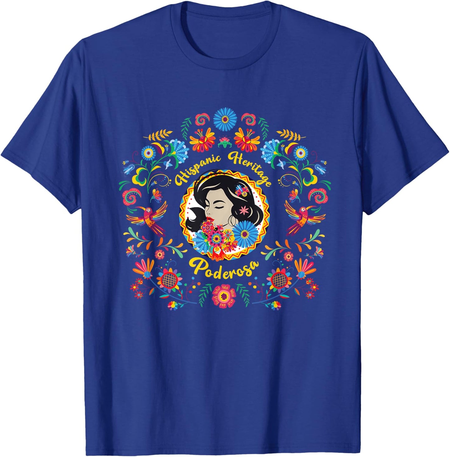 Hispanic Heritage Month Poderosa, Women’s Hispanic Heritage T-Shirt - T-Shirt | Royal